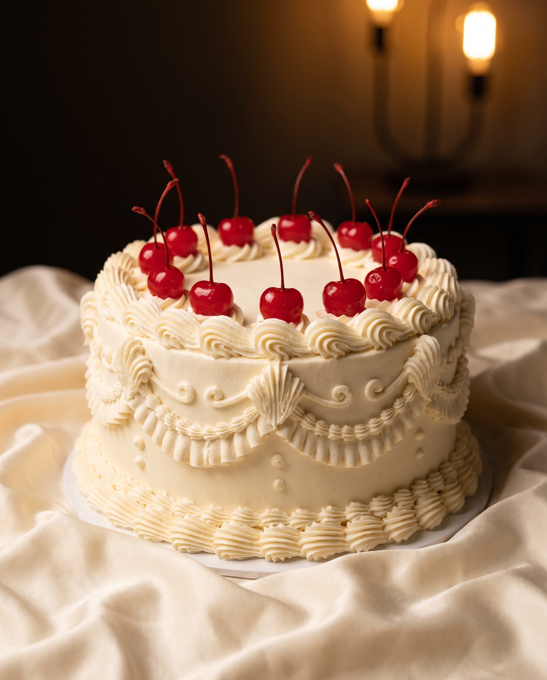 Torta lambeth con cerezas